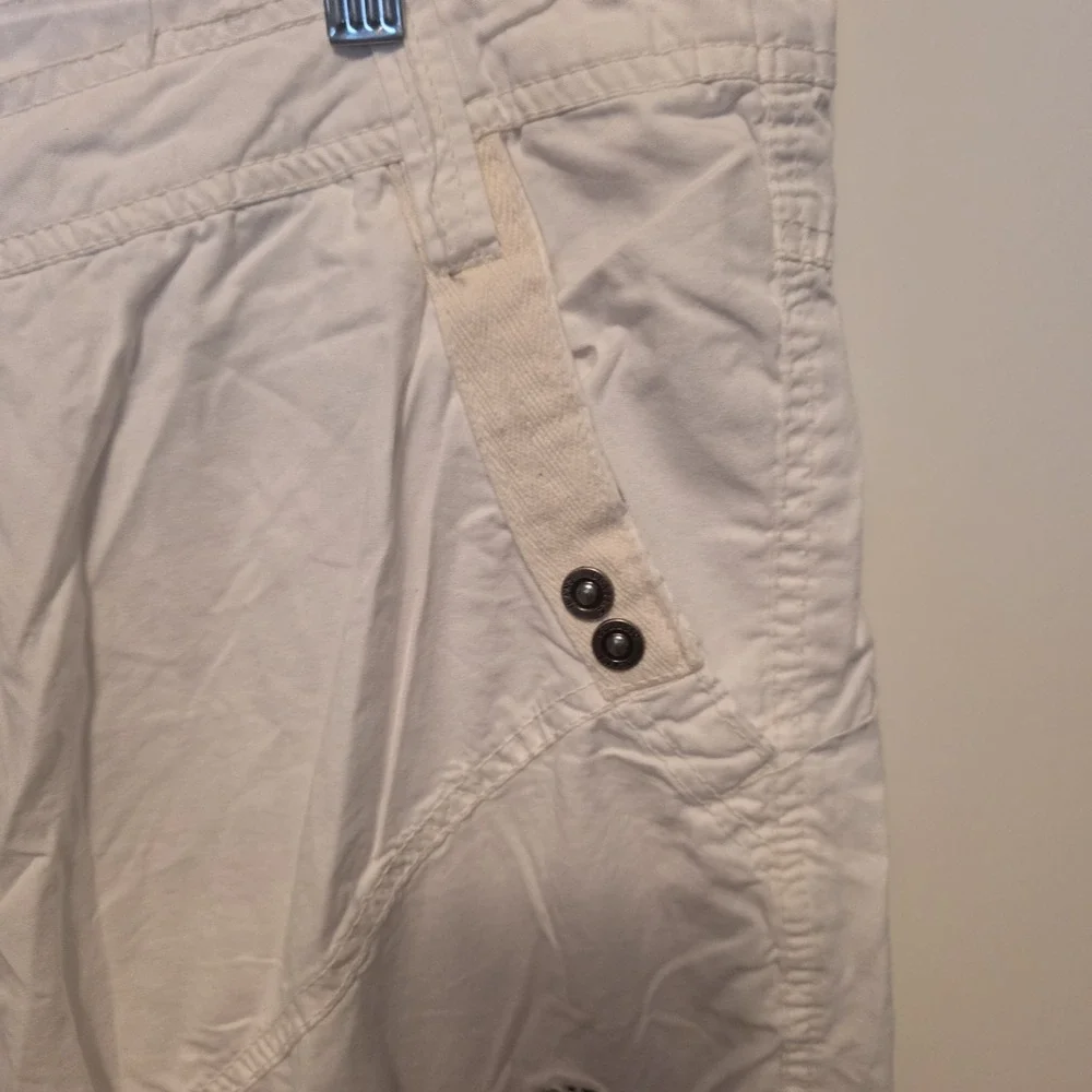 Vintage Stone Touch Cargo Shorts Skater Baggy Combat White Grunge Long 40 NWT